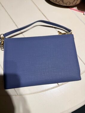 Dagne Dover Periwinkle Blue Wristlet Clutch